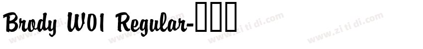 Brody W01 Regular字体转换